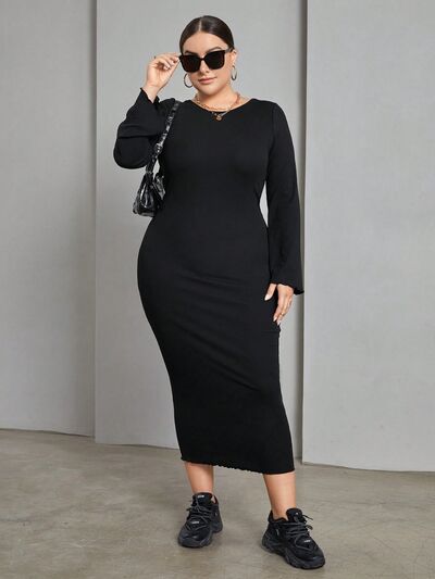 Lacey-Up Wrap Dress