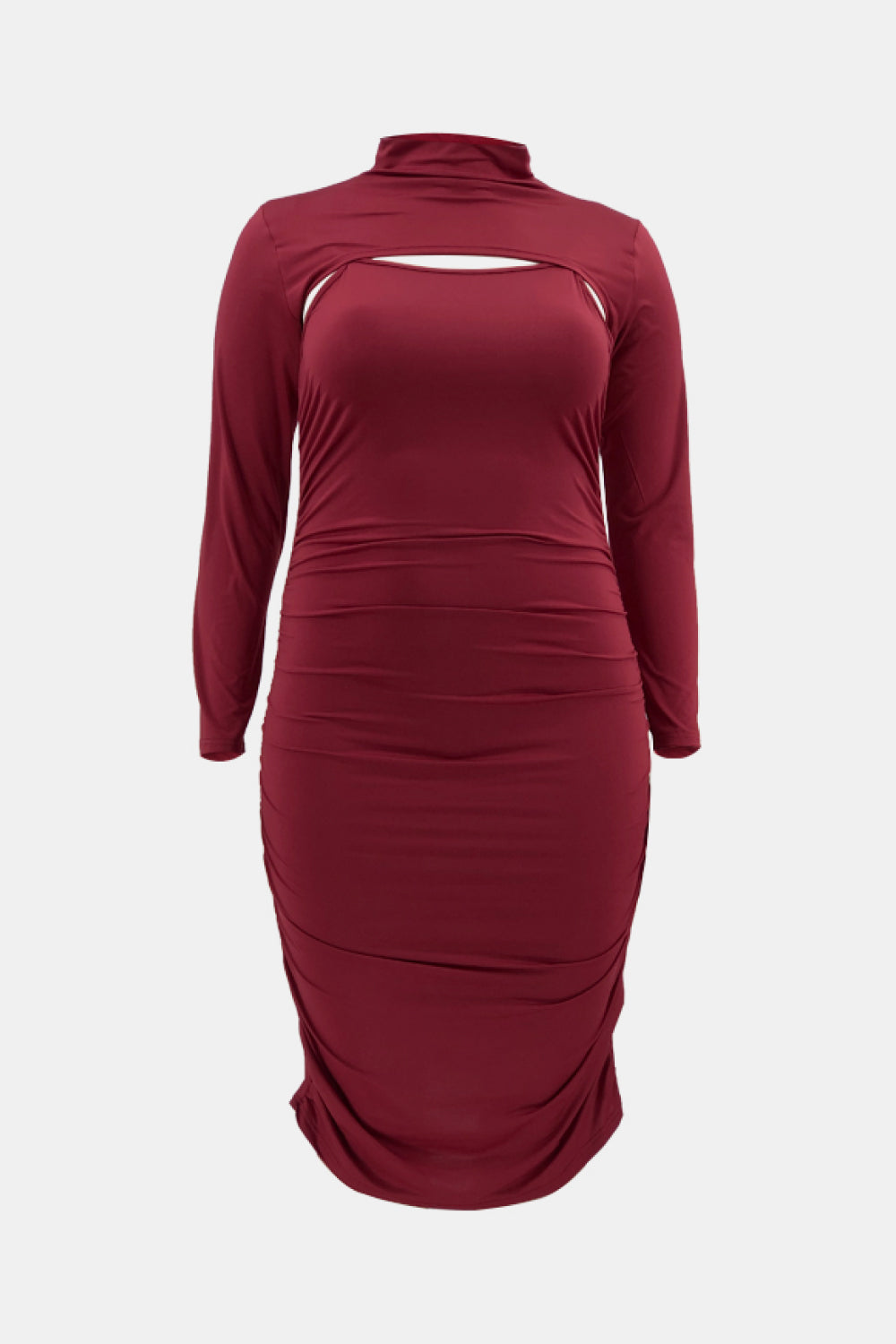 Ruched Bodycon Dress and Bolero Set