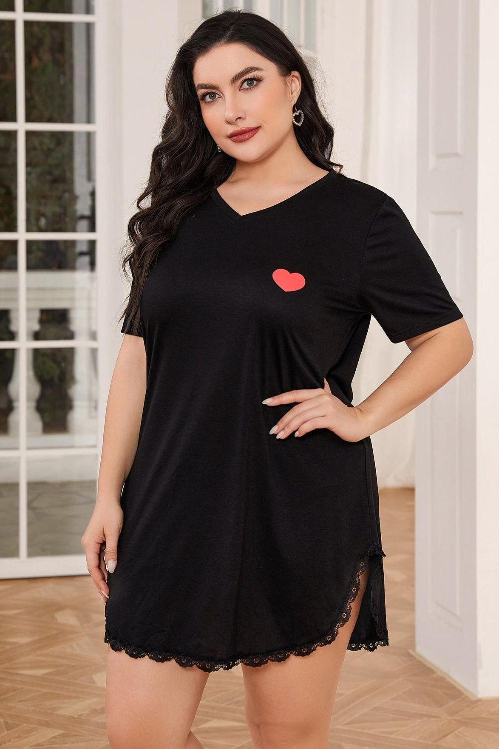Hearty V-Neck Sleep Shirt