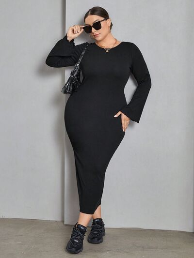 Lacey-Up Wrap Dress