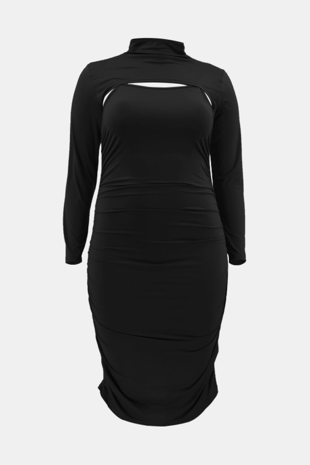 Ruched Bodycon Dress and Bolero Set