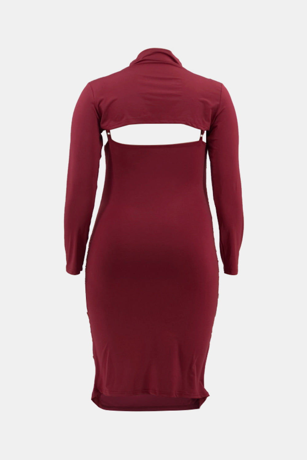 Ruched Bodycon Dress and Bolero Set