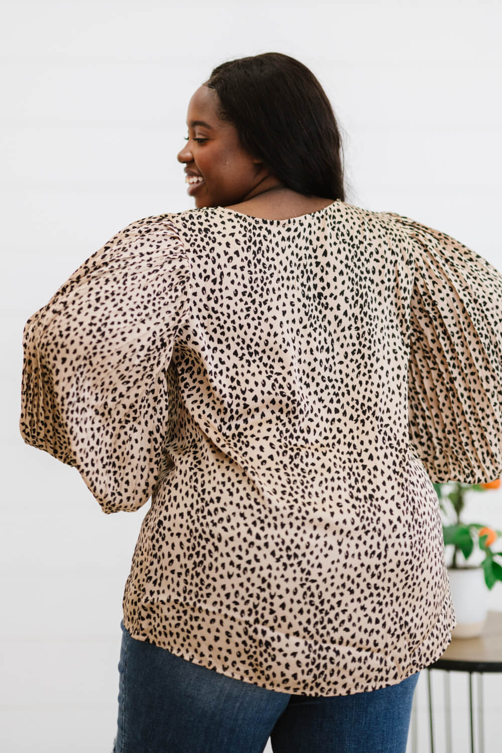 Oakley Printed Pleated Blouse