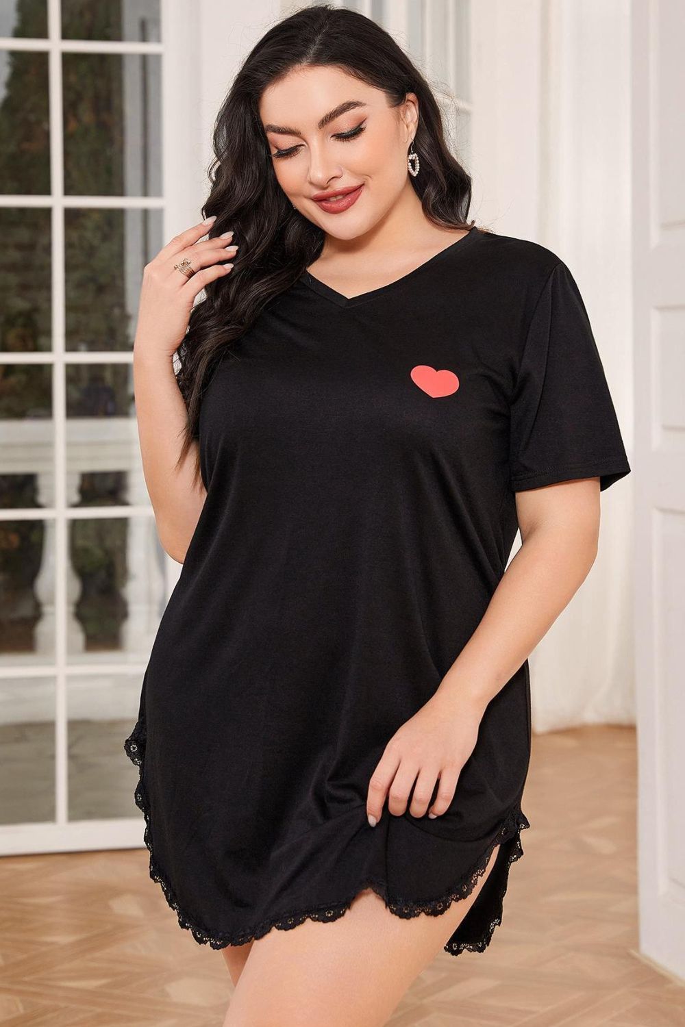 Hearty V-Neck Sleep Shirt
