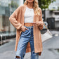 Open Front Dropped Shoulder Longline Cardigan