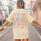 Letter Graphic Round Neck Short Sleeve T-Shirt