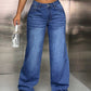 Wide Leg Jeans with Pockets