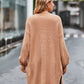 Open Front Dropped Shoulder Longline Cardigan