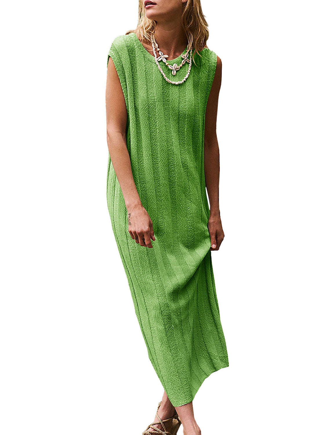 Cora Rib Knit Sleeveless Dress