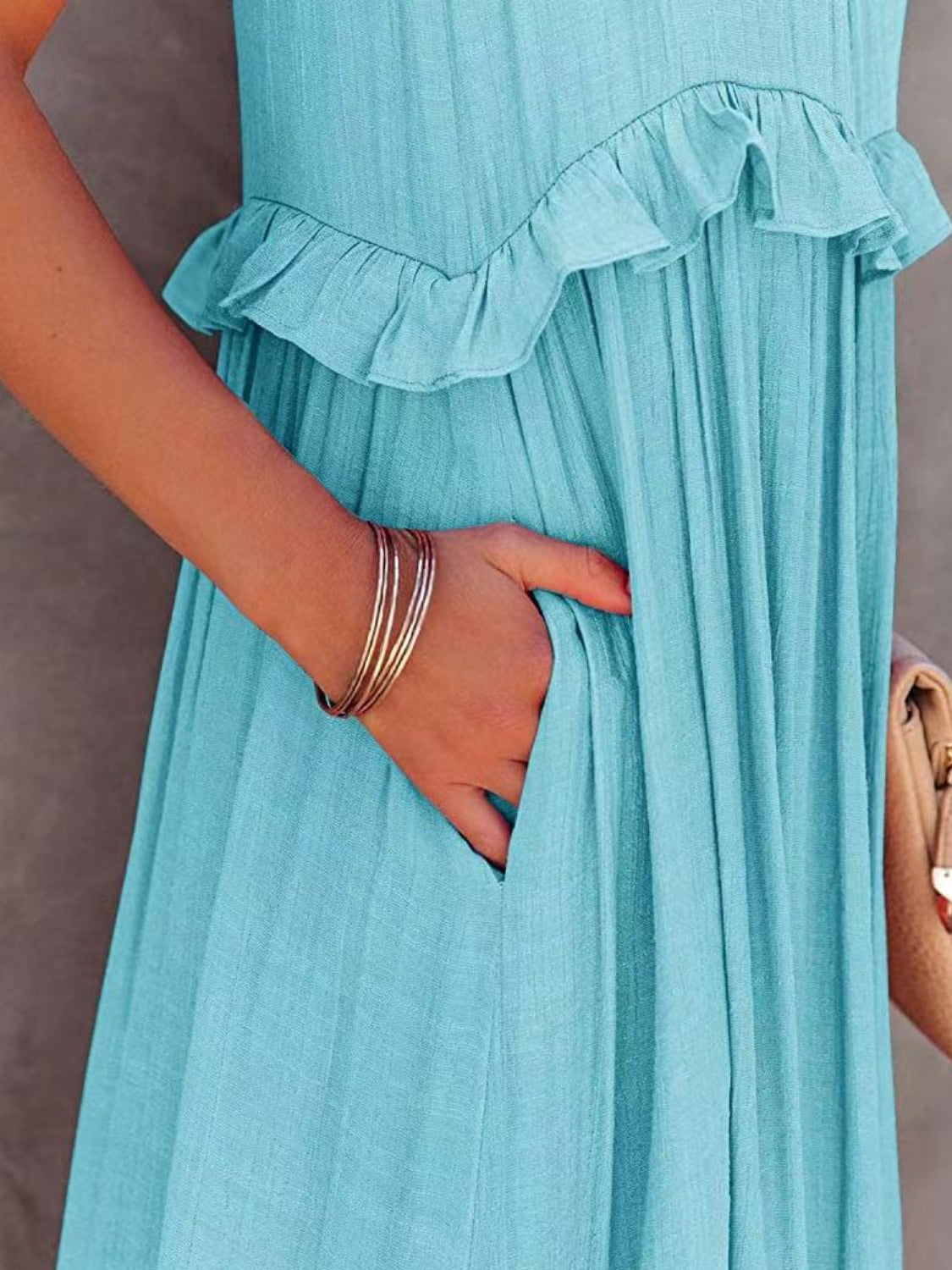 Riley Ruffled Tiered Maxi Dress