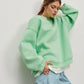 Round Neck Dropped Shoulder Sweatshirt