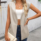 Side Slit Open Front Vest