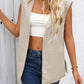 Side Slit Open Front Vest