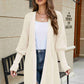 Open Front Lantern Sleeve Cardigan