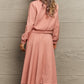 Maxi Jacket and Midi Skirt Set