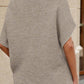 Mock Neck Short Sleeve Sweater