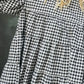 Tiered Plaid Round Neck Long Sleeve Blouse