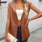 Side Slit Open Front Vest