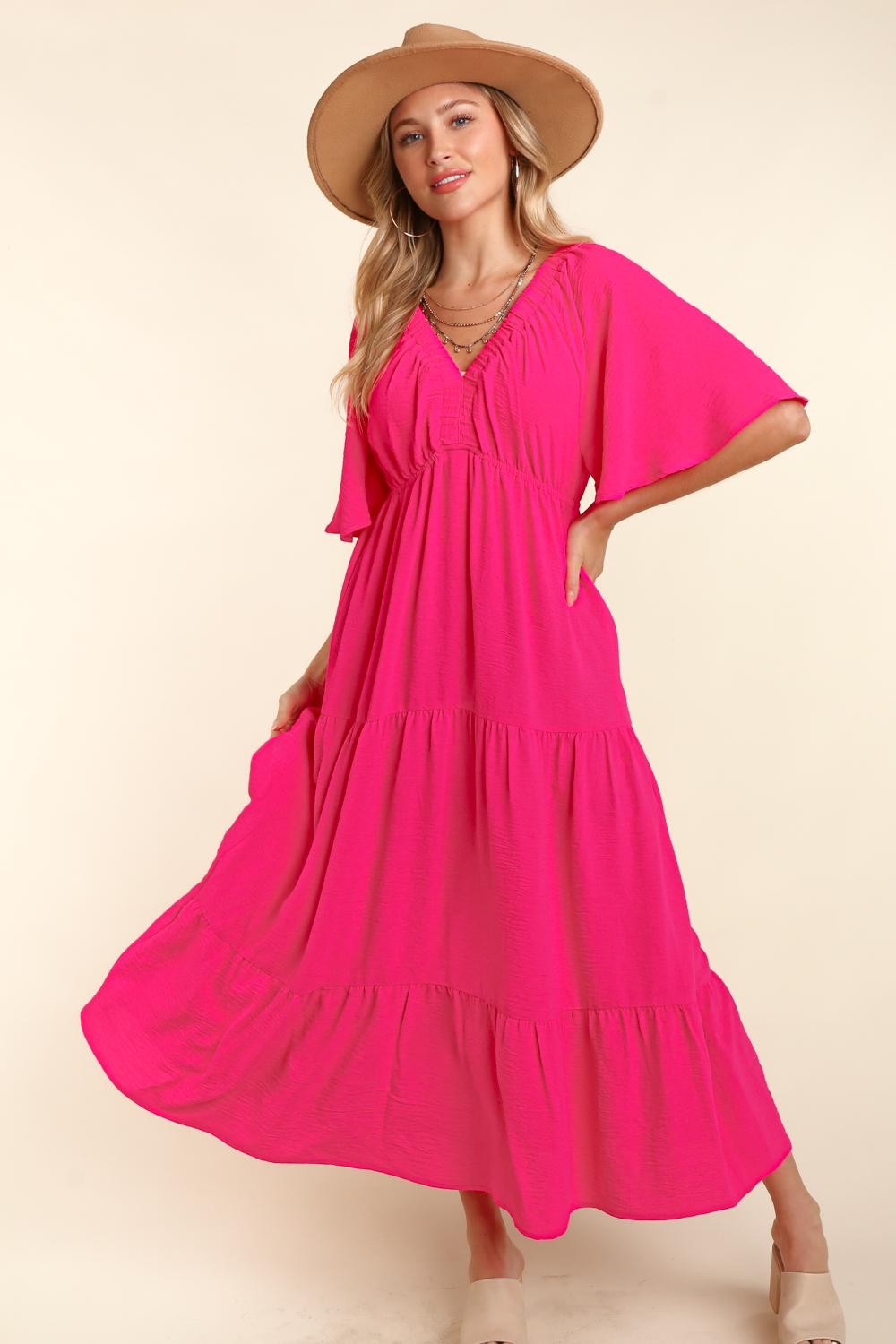 Faye Babydoll Maxi Dress