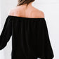 Off-Shoulder Balloon Sleeve Top