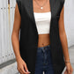 Side Slit Open Front Vest