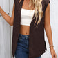 Side Slit Open Front Vest