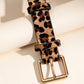 Leopard PU Leather Belt