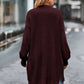 Open Front Dropped Shoulder Longline Cardigan