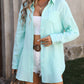 Textured Button Up Dropped Shoulder Shirt