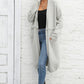 Angel Wings Open Front Pocketed Cardigan