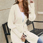 Open Front Lantern Sleeve Cardigan