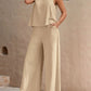 Macy Top and Wide Leg Pant Set