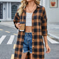 Lovelet Plaid Button Up Collared Neck Shirt