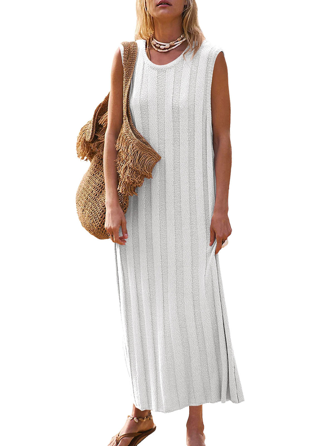 Cora Rib Knit Sleeveless Dress