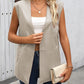 Side Slit Open Front Vest