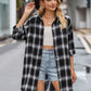 Lovelet Plaid Button Up Collared Neck Shirt