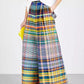 Gayle Plaid Wide Leg Pants