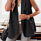 Devine Double-Breasted Sleeveless Blazer