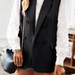 Devine Double-Breasted Sleeveless Blazer