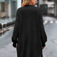 Open Front Dropped Shoulder Longline Cardigan