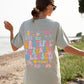 Letter Graphic Round Neck Short Sleeve T-Shirt