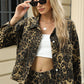 Leopard Denim Jacket