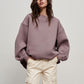 Round Neck Dropped Shoulder Sweatshirt