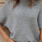 Mock Neck Short Sleeve Sweater