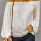 Off-Shoulder Balloon Sleeve Top