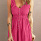 Sleeveless Button Down Mini Magic Dress
