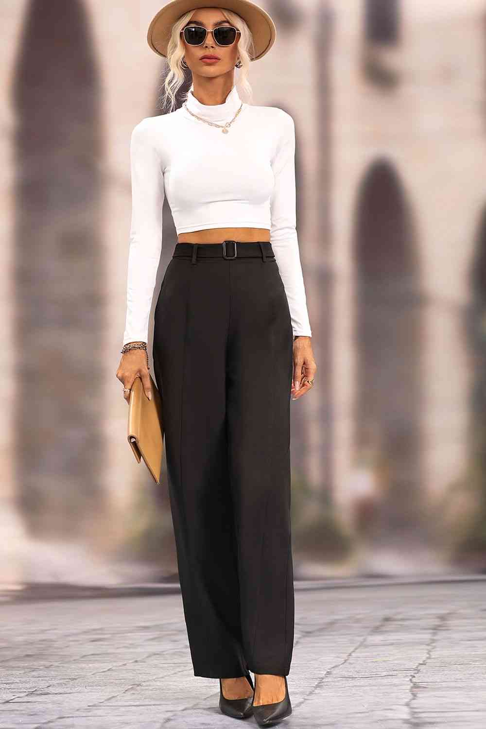 Long Loose Fit Straight Pants