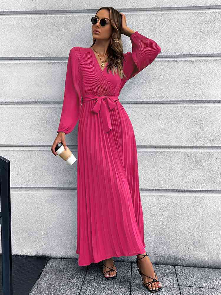 Pleasing Pleated Maxi Dress