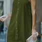 Buttoned Spaghetti Strap Dress