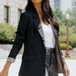 Leopard Lining One-Button Blazer